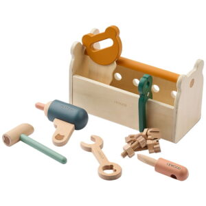 Liewood Trælegetøj - Værktøjskasse - Luigi - Green Garden Multi
