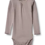 Lotta Rib Body Langærmet - Dusty purple - 2 ÅR