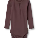 Lotta Rib Body Langærmet - Fudge - 9 MDR.