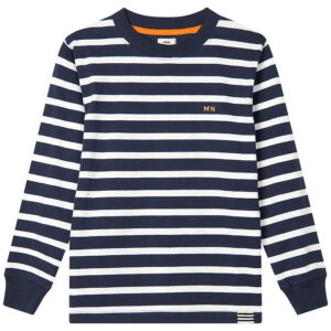 Mads Nørgaard Bluse - Carlito - White/Parisian Night