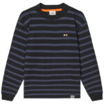 Mads Nørgaard Bluse - Stripe Carlito - Parisian Night/Sort