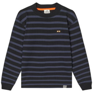 Mads Nørgaard Bluse - Stripe Carlito - Parisian Night/Sort