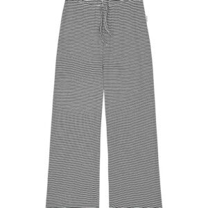 Mads Nørgaard Bukser - Rib - Stripe Verona - Sort/Vanilla Ice