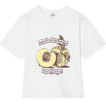 Mads Nørgaard T-shirt - Dry Single Tristi - Snow White m. Print