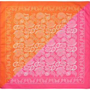 Mads Nørgaard Tørklæde - 55x55 cm - Pink/Orange