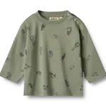 Malthe T-shirt Langærmet - Dusty green cars - 3 MDR.