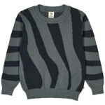 Müsli Bluse - Strik - Jacquard - Stormy Blue