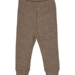 Müsli Bukser - Rib - Uld - Walnut Melange