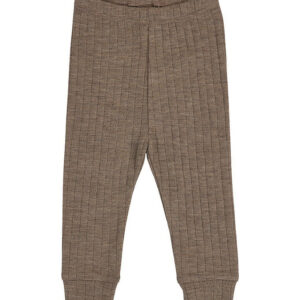 Müsli Bukser - Rib - Uld - Walnut Melange