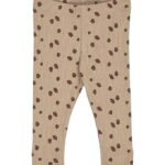 Müsli Leggings - Rib - Acorn - Beige/Root/Deep Green