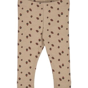 Müsli Leggings - Rib - Acorn - Beige/Root/Deep Green