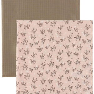 Müsli Stofbleer - 2-pak - 75x75 - Flora - Nightingale/Balsam Cre