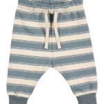 Müsli Sweatpants - Stripe Baby - Oak/Stormy Blue
