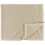 Müsli Tæppe - Strik - 90x90 cm - Oat