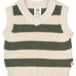 Müsli Vest - Strik - Stripe - Oak