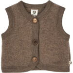 Müsli Vest - Uld - Walnut Melange