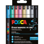 Posca Tuscher - PC-1M - 8 stk. - Metallic Farver