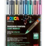 Posca Tuscher - PC-1MR - 8 stk. - Metallisk Multifarvet