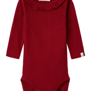 Rachel Langærmet Body - Red dahlia - 74