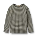 Stig T-shirt Langærmet - Winter forest stripe - 3 ÅR