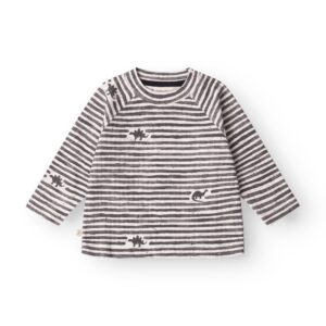 That&apos;s Mine - Aksel t-shirt - Mono dino stripe - 80cm - 12M