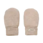 Uld Fleece Vanter - Camel melange - 62/68