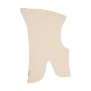 Uldstrik Balaclava Vindstop - Sand melange - 0-12 MDR.