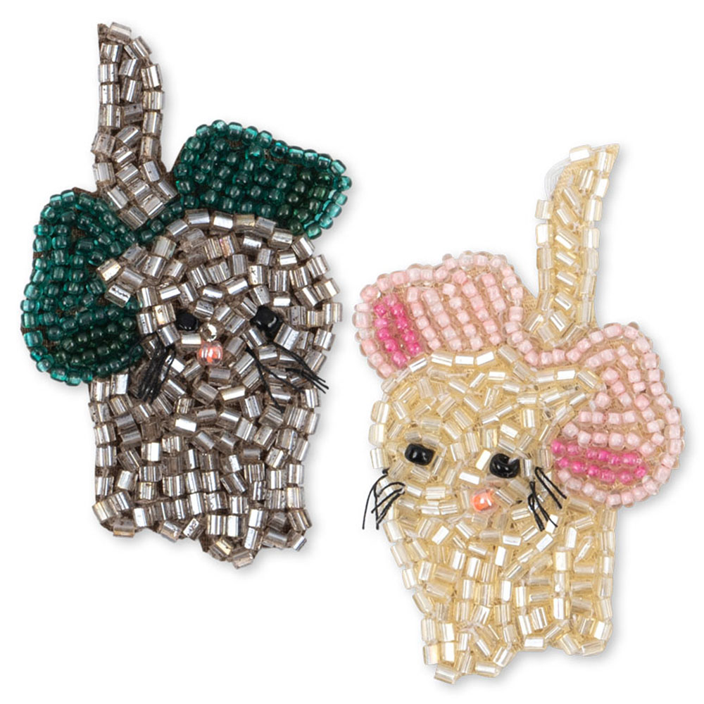 2-pak Bow Kitty hårspænder (One size)