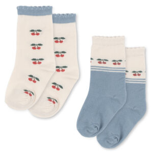 2-pak Cherry strømper (17-18)