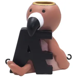 Æ bogstav med flamingo til navnetog