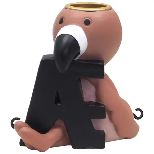 Æ bogstav med flamingo til navnetog