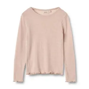 Alli Uld T-shirt Langærmet - Pale lilac - 3 ÅR