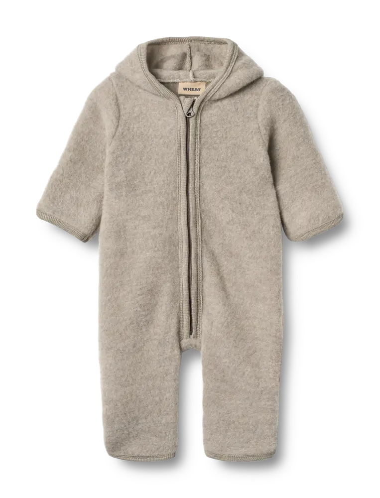 Ata Uld Fleece Heldragt - Khaki melange - 3 MDR.