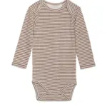 Baby Stribet Body - ALMOND/OW - 62 / 3 MDR.