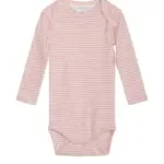 Baby Stribet Body - CORAL/OW - 68 / 6 MDR.