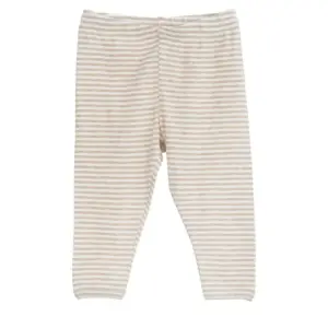 Baby Stribet Leggings - OATSTRIPE - 62