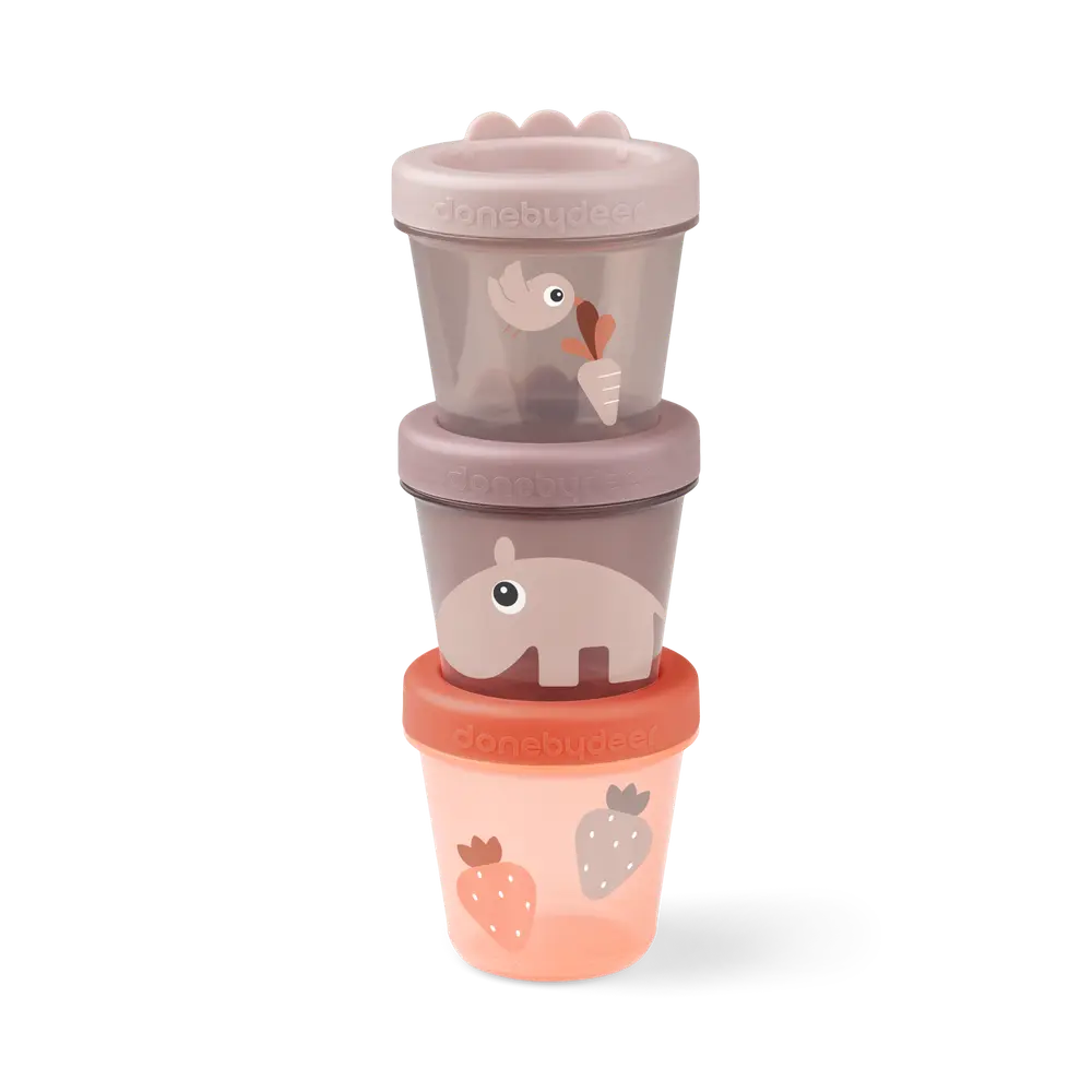 Babymad bøtte 3 stk. Ozzo - Pudder