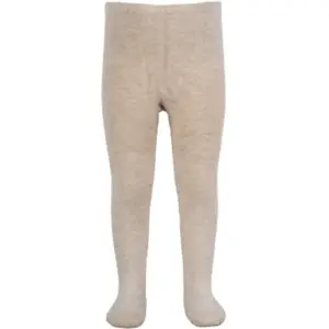 Bamboo strømpebukser - OFF WHITE MELANGE - 1-2Y