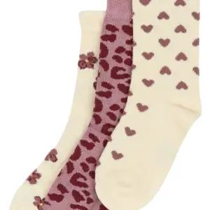 Bamboo strømper 3 pak - Autumn anemone mix - 19/22