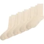 Bamboo strømper 5 pak - OFF WHITE - 19/22