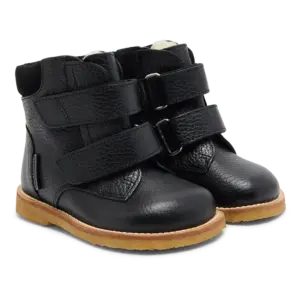 Begynder Tex Støvle Med Velcro - SORT - 24