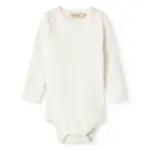 Body med lange ærmer - Gentle white - 74