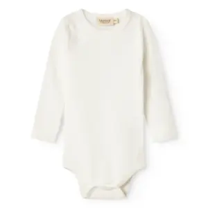Body med lange ærmer - Gentle white - 92