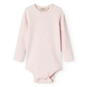 Body med lange ærmer - Rosa - 62