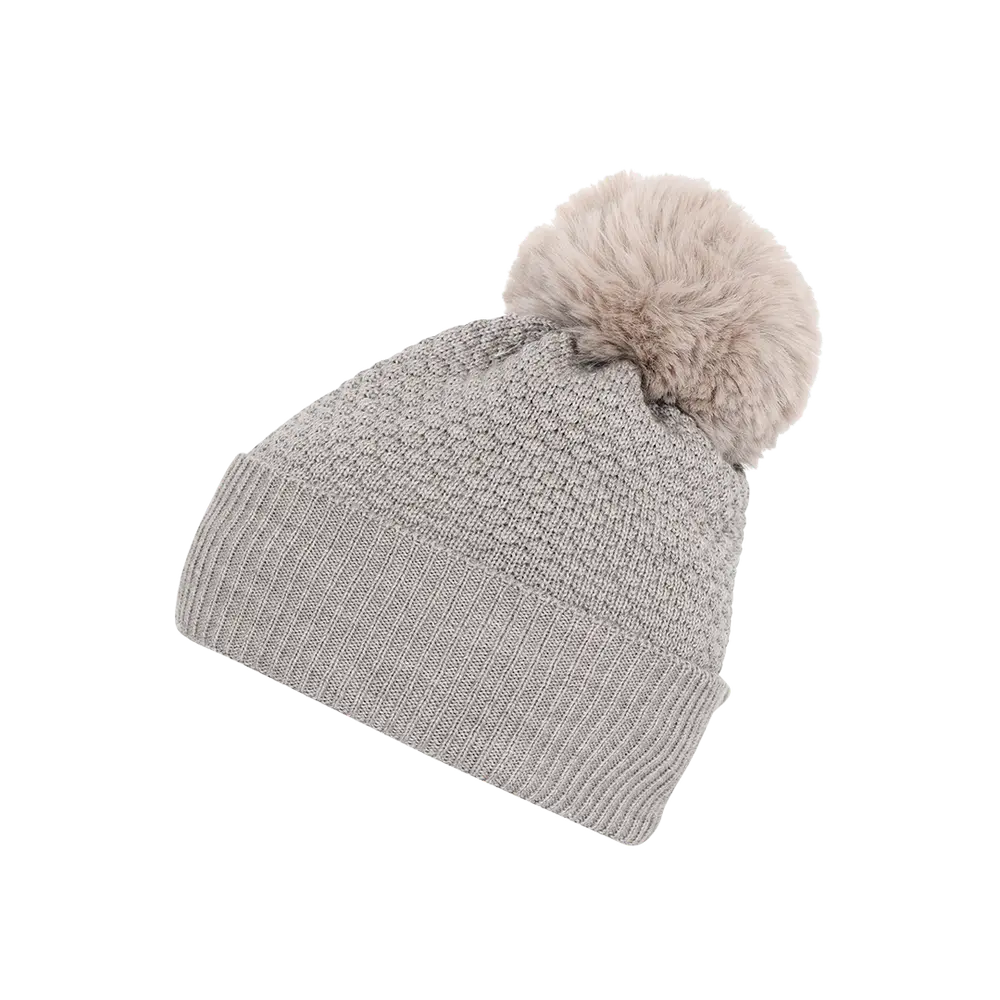 Chunky Oslo Beanie w fake fur - 202 - 47/49
