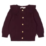 Dalia Cardigan - Dark Grape - 116