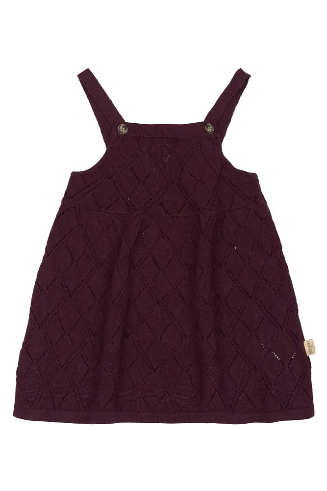 Dalia Strik Kjole - Dark Grape - 92