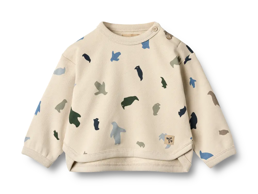 Emery Sweatshirt - Offwhite penguins - 3 MDR.
