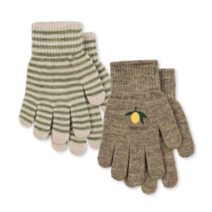 Filla 2-pak uld fingervanter (9-10 år)