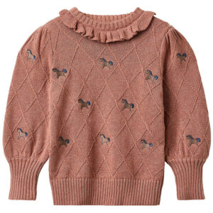 Fliink Bluse - Bomuld/Uld - Strik - Lucie Unircorn - Ash Rose